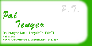 pal tenyer business card